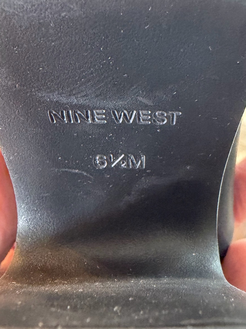 Nine West Black Open-Toe Platform Mules - Picture 4 of 4